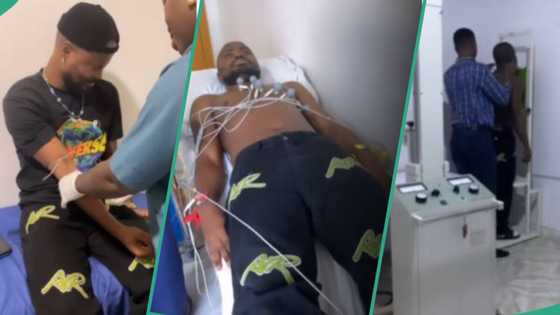 "Vitals good, alhamdulillah": Video of Oladips in the hospital undergoing medical checkup goes viral