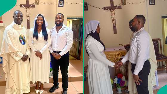 Bride shares video of simple white wedding without friends, sparks reactions: “No wedding gown”