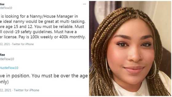 Lady says nanny is needed with driver's license for pay of N100k weekly, many react with their qualifications