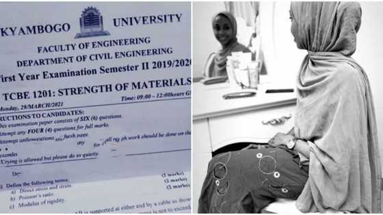 Crying is allowed but do so quietly: Lady shares university paper with weird instruction, photo causes stir