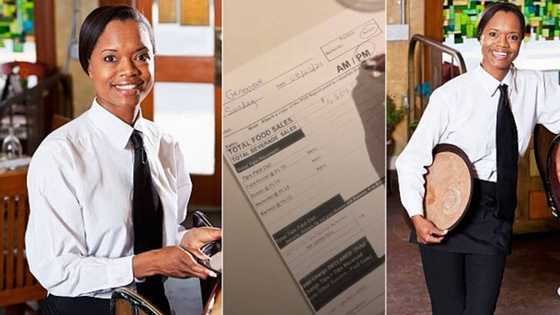 "Can't leave my job": Smart waitress makes N310k in just one night at restaurant, displays receipt of cash