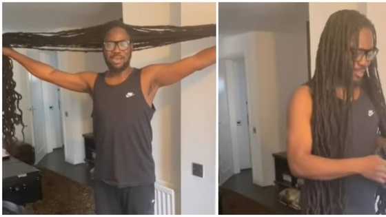 Daddy Showkey shows off his dreadlocks, reveals how he showers