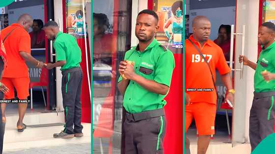 Man posts unexpected reaction of security man who received big tip from him, video trends