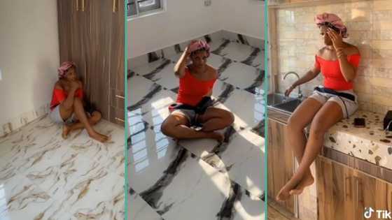 Lady cries out after spending N1 million to rent 1-bedroom apartment with nothing in it