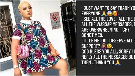 My bunny & I are grateful for your love, gifts and support, actress Uche Ogbodo writes