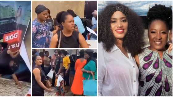 Give me my money Kachi: Angry customer causes havoc at actress Ireti Doyle’s daughter’s stall for owing her