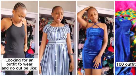 Fashion palava: Lady makes funny video showing wardrobe struggles of women