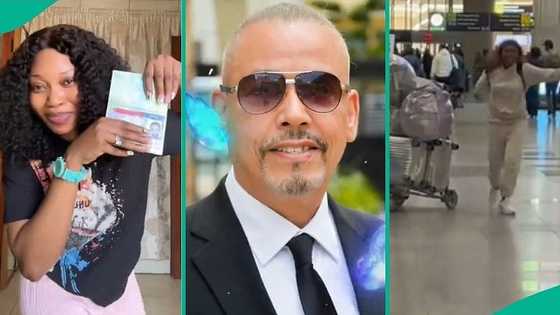 Nigerian lady who married American man waits for over 2 years to get visa, finally relocates in video