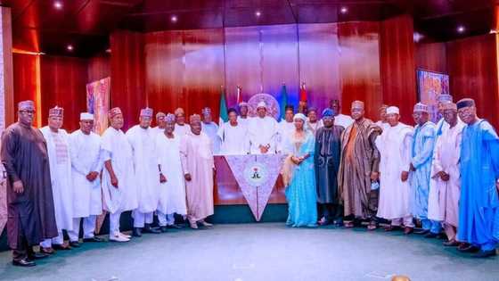 Just in: Tinubu absent as Buhari, APC critical stakeholders meet over 2023