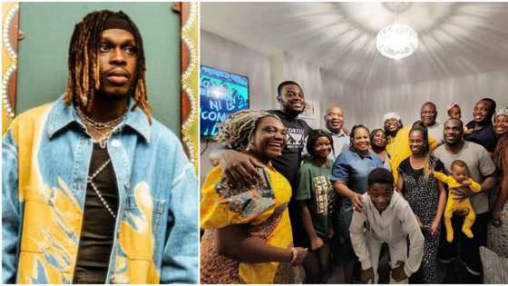 Fireboy DML shares lovely pics of his large family, they sing his hit song Bandana like pros in cute video