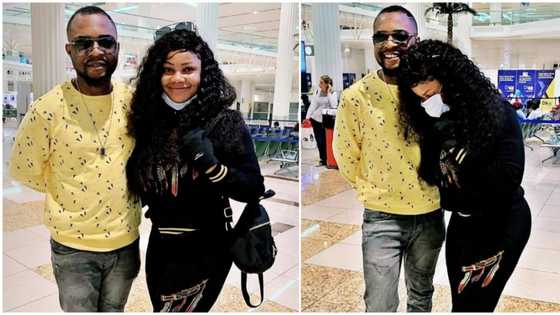 Abule Ado: Tacha fan says her safe landing in Dubai caused explosion, Nigerians react