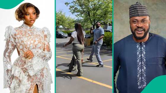 "What did you promise Odunlade?" Actor's dedication in new video with Bambam in UK draws reactions