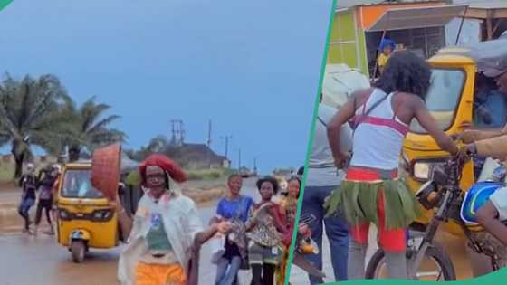 Nigerian students showcase colourful, unique outfits during rag day, video emerges