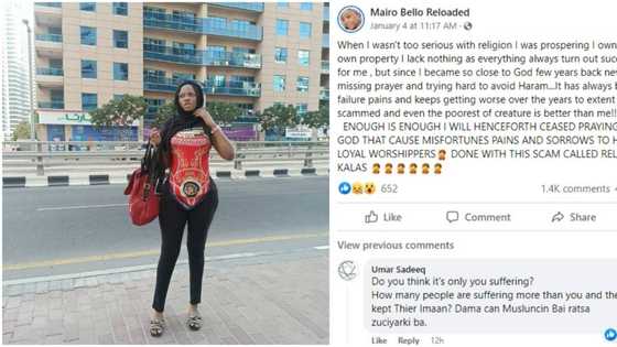 "When I wasn't too serious with religion, I was prospering": Nigerian lady blames God for her problems online