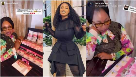 BBNaija’s Jackie B throws exclusive surprise birthday dinner for mum, splashes her with N5 million cash gift