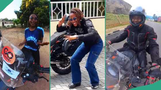 Courageous female biker visiting 52 African countries on her bike falls in Niger Republic