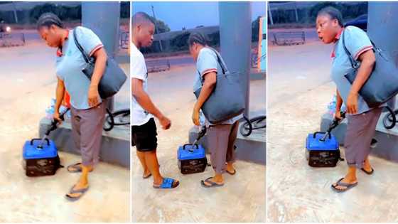 "I pass my neighbour": Man proudly storms filling station with his small generator, buys fuel in viral video