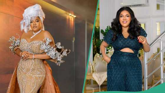 Toyin Abraham and troll in war of words with troll over her activewear dancing video: "No lie, e pain u die"