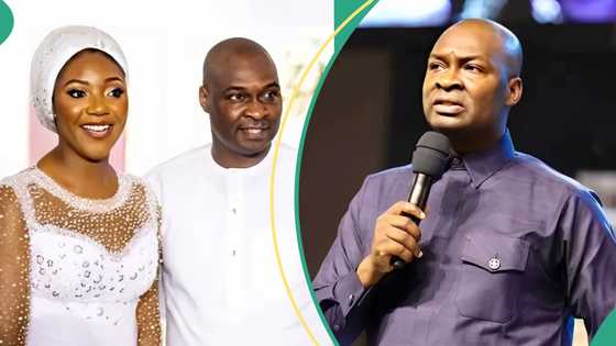 Apostle Selman storms woman’s birthday party, calls her “my love”, netizens react: "I see wedding"