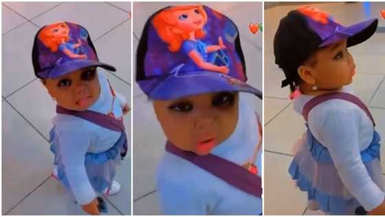 "Una sure say dis one na baby?" Little girl in fez cap sets tongues wagging with her make-up, video goes viral
