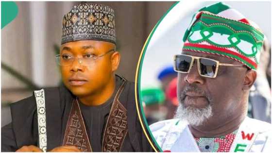 “Ni matar aure ce”: Ododo, dan takarar APC a Kogi ya yi barambarama yayin da yake shagube ga Dino