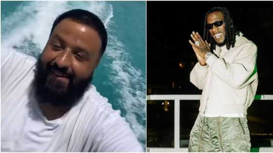 "He should have put him on the album": Reactions as DJ Khalid vibes to Burna Boy's Ye song during boat cruise