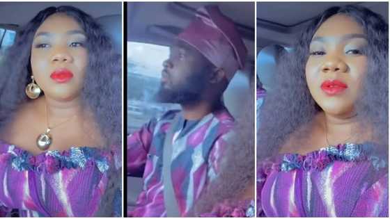 "Don't be angry": Nigerian wife tackles husband seriously for not praising her makeup, man reacts in video