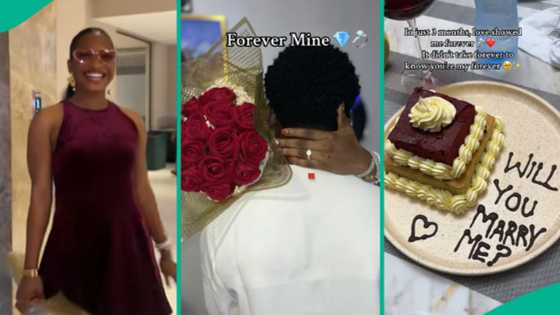 Lady celebrates getting engaged to man after 3 months: "I knew from first time I met him"