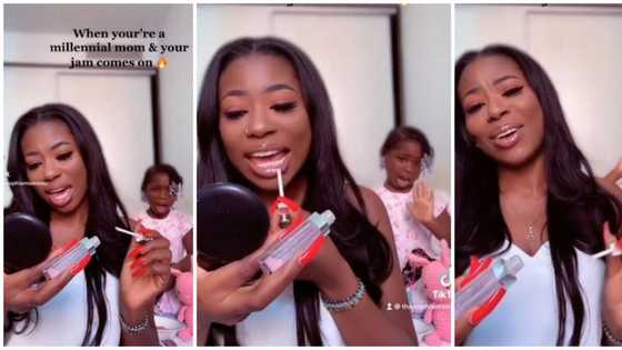 Davido's baby mama Sophia Momodu shares Imade's hilarious reaction to her singing