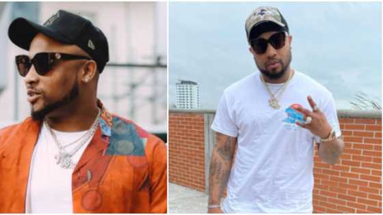 Money is paper: Davido's cousin BRed brags as he rains cash on fan during stage performance, Nigerians react