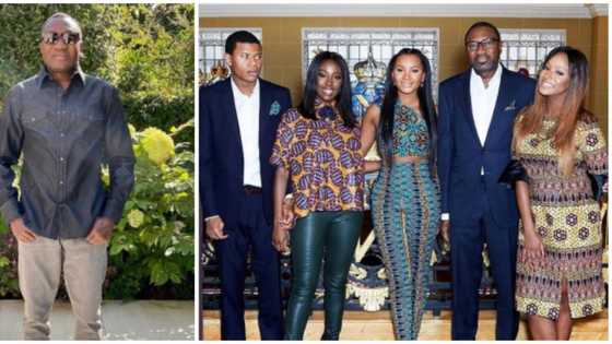 Billionaire Femi Otedola shares lovely photo with his kids as he celebrates Father's Day