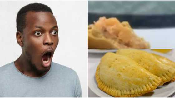 Wetin you no go see for Lagos? Massive reactions as man laments after seeing yam inside meat pie