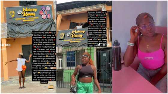 "My ex took everything away": Nigerian lady rejoices after big brother rents shop for her & made her CEO