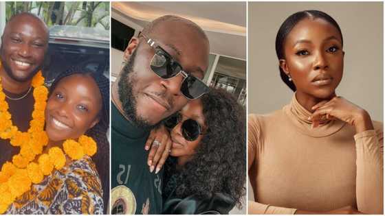 "Una don dey lookalike": Ini Dima-Okojie stuns with loved-up video & more as she sweetly celebrates hubby