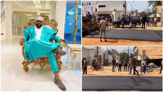 E-Money goes bigger, pays for 2.5km road construction in his village