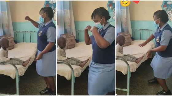 "She is wonderful": Talented nurse dances for sick child inside hospital ward, video melts hearts on TikTok