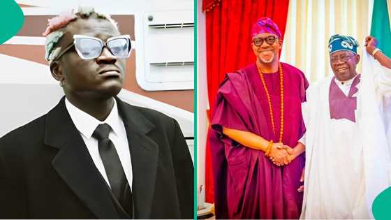 Portable admires, buys Dapo Abiodun, Tinubu's photo frames in traffic to appease govt amid troubles