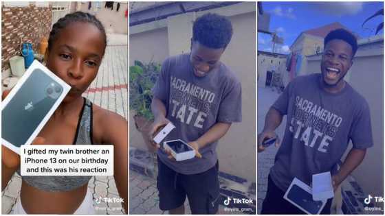 Sister buys new iPhone 13 for her twin brother, makes him open his mouth in joy