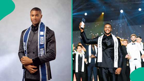 Mr Nigeria's Samuel Nwajagu wins Mister International 2024, fights back emotions: "Well deserved"