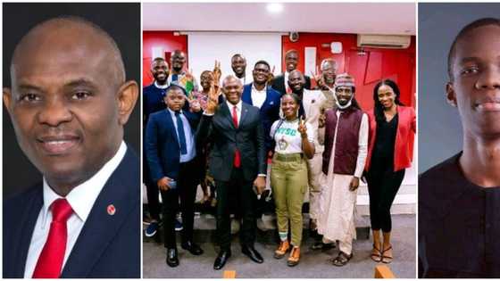 Dream comes true for 20-year-old FUTO student as he finally meets billionaire Tony Elumelu after rare invite