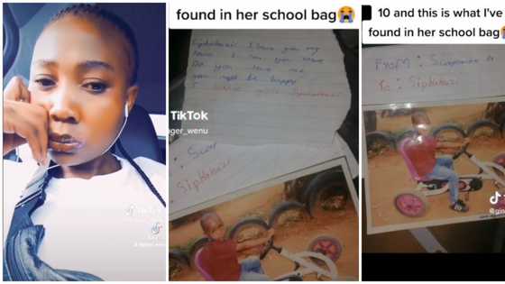 Woman cries out, shares note and photo she found in her 10-year-old daughter's school bag