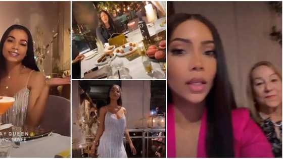 BBNaija Maria's family members spotted in photos as they attend her lookalike sister's birthday party