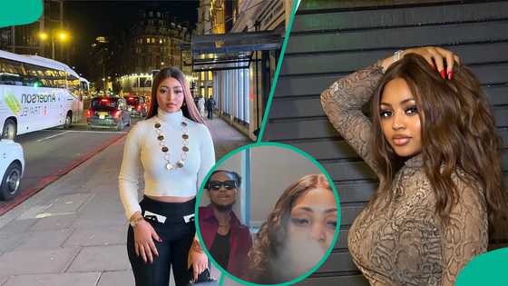 Video of Regina Daniels puffing smoke elicits talks among fans: "She dey cloud 9 like that"