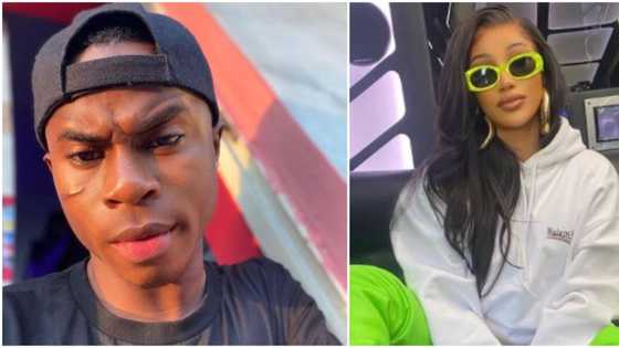 Comedian Funny Toheeb recreates rapper Cardi B’s look with local materials (photo)