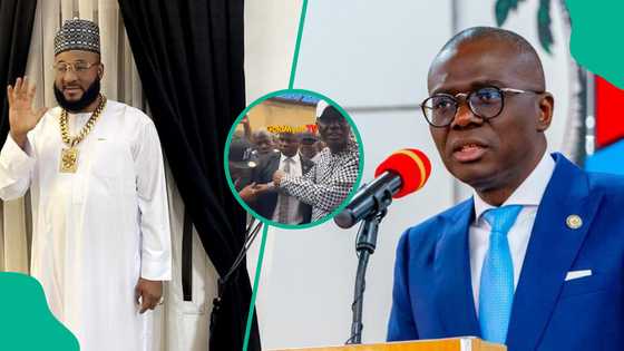 "Why after verdict?” Sam Larry spotted with Sanwo-Olu amid ongoing Mohbad case, fans question timing