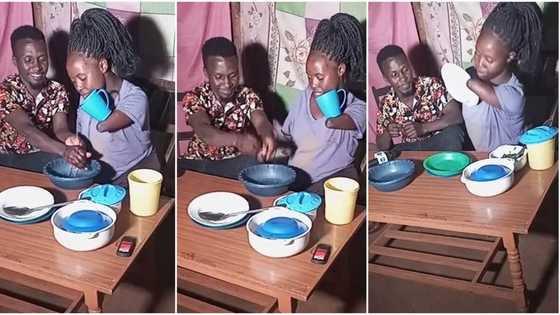 "So much love": Lady who has no hands deligently serves food to her husband, viral video emerges on TikTok