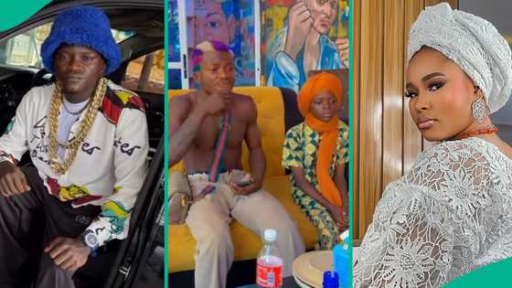 "No be Queen Dami's chairs be that?" Reactions as Portable Zazu hosts 'Muslim clerics' at his bar