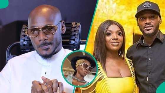 2Baba's fun video with his kids from Annie, Pero, and Sumbo trends as people point out mystery lady