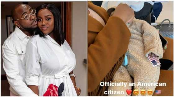 Singer Davido excited as his son with Chioma officially becomes US citizen