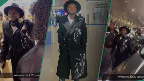 Portable Zazu returns to Nigeria from foreign trip, people welcome him at the airport in video